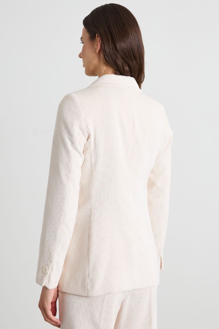 Velvet double-breasted blazer Intrend - 2