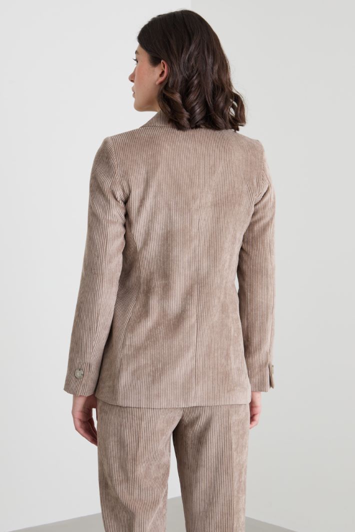Velvet double-breasted blazer Intrend - 2