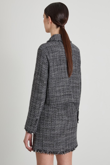 Giacca in tweed lamé