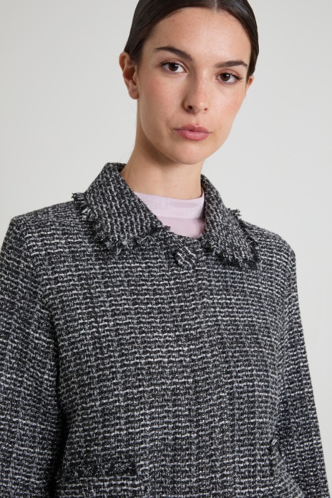 Giacca in tweed lamé