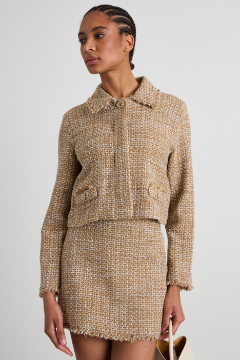 Lamé tweed jacket Intrend