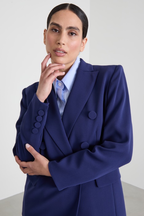 Blazer doppiopetto in cady