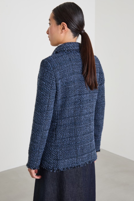 Blazer in bouclè lamè