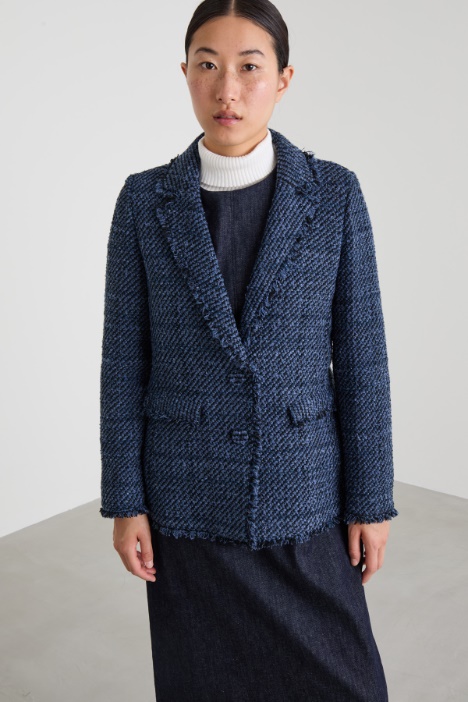Lamé boucle Blazer Intrend