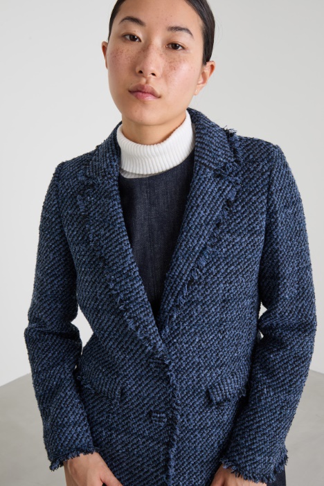Blazer in bouclè lamè