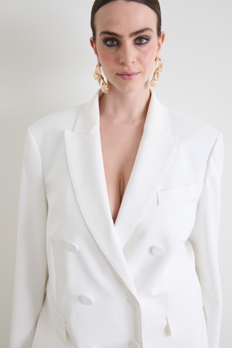 Blazer doppiopetto in tela