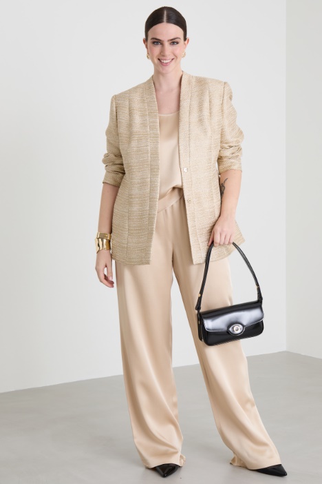 Lamé yarn-dyed jacket Intrend
