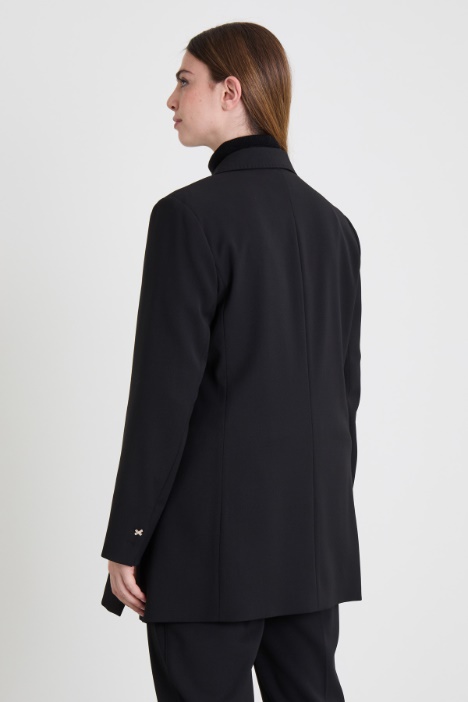 Blazer in crépe di lana