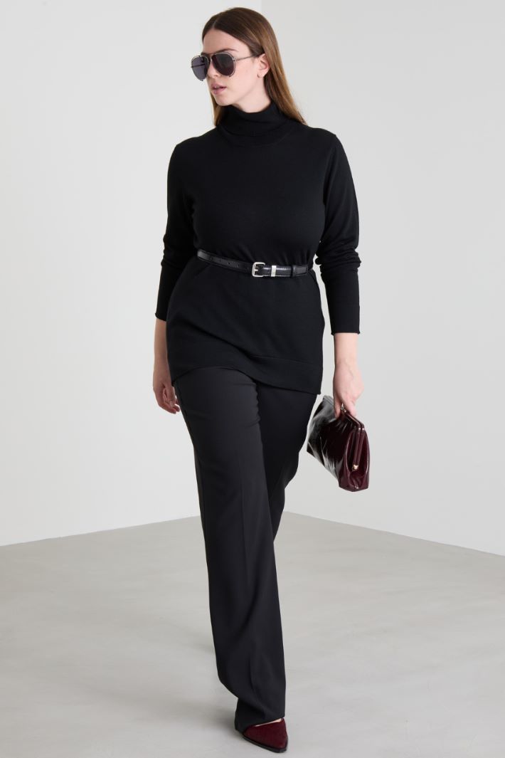 Blazer in crépe di lana