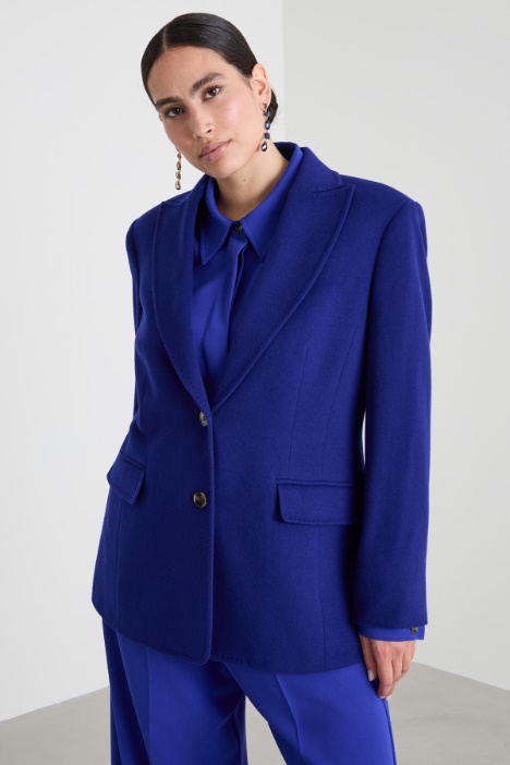 Blazer in drap di lana