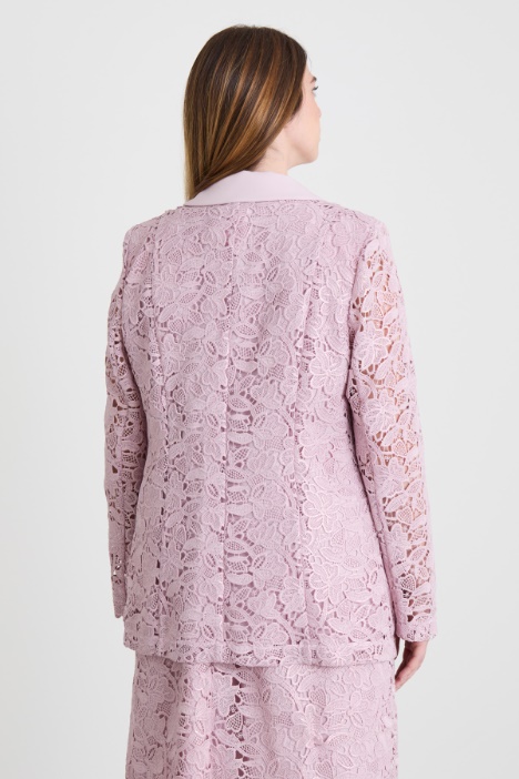 Blazer in pizzo lamé