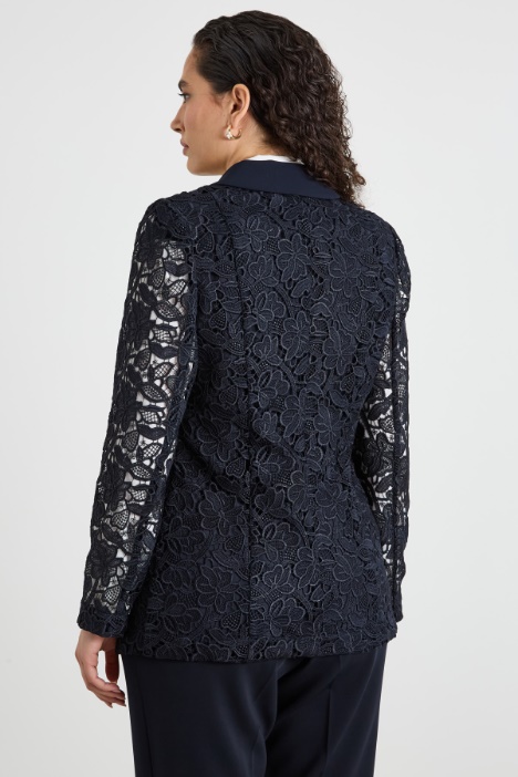 Blazer in pizzo lamé