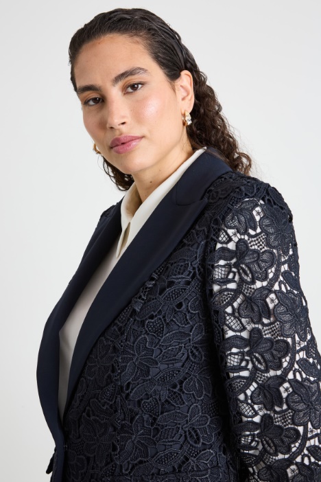 Blazer in pizzo lamé