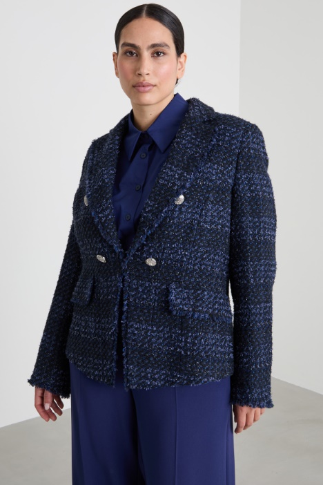 Lamé tweed blazer Intrend