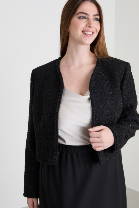 Giacca in stuoia lamè