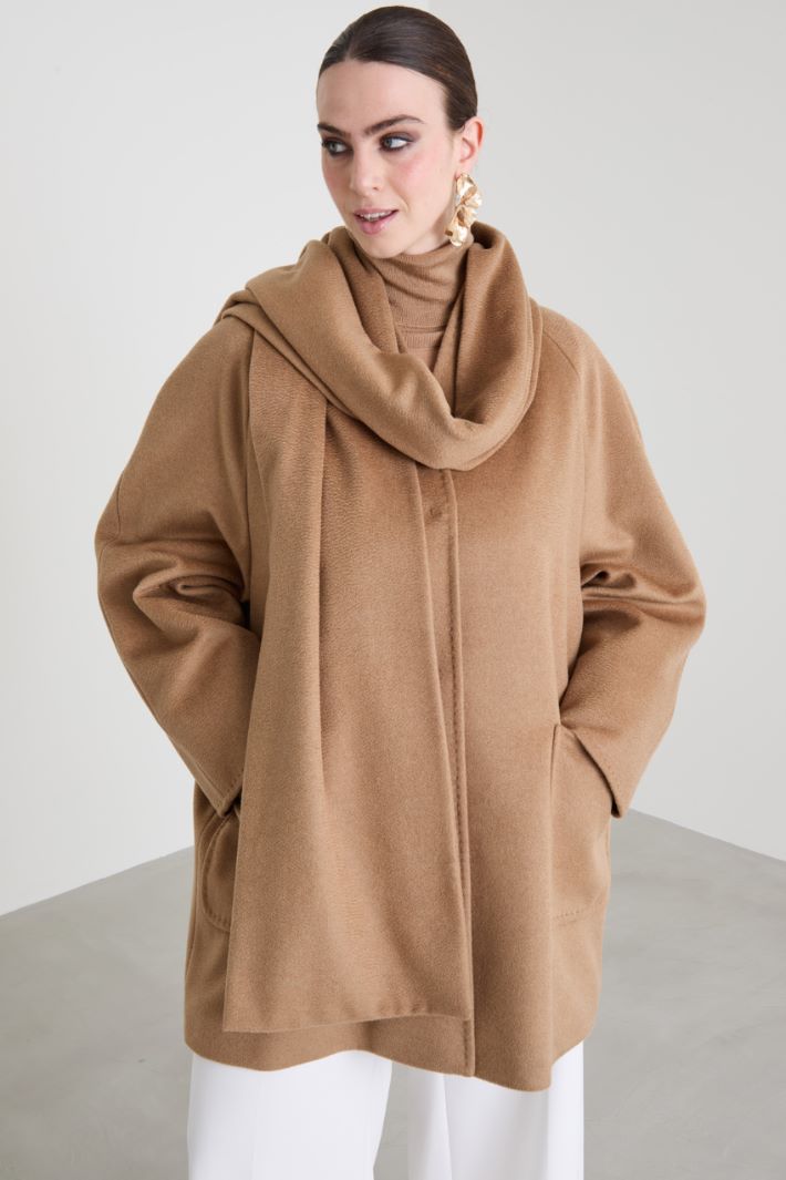 Drap coat with scarf Intrend - 2