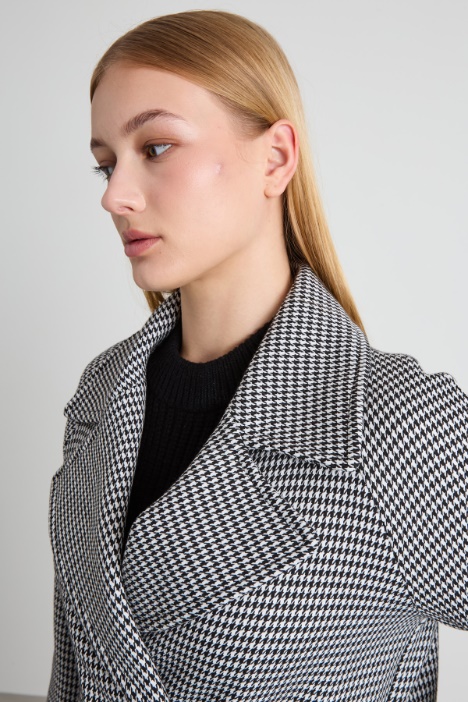 Caban in tessuto di viscosa