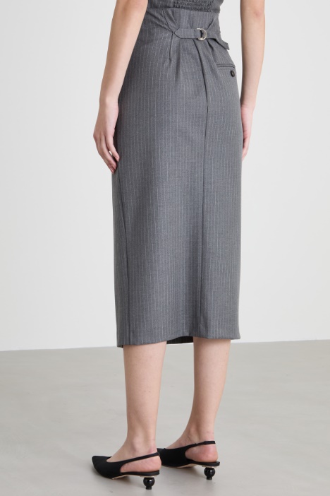 Gonna a tubino con spacco