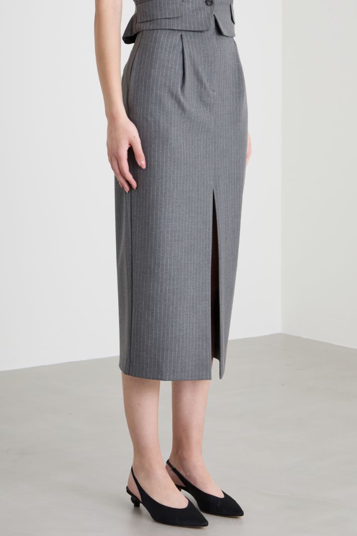 Pencil skirt with slit Intrend - 2