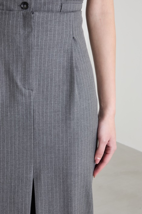 Gonna a tubino con spacco