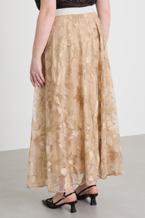 Gonna in tulle lamè