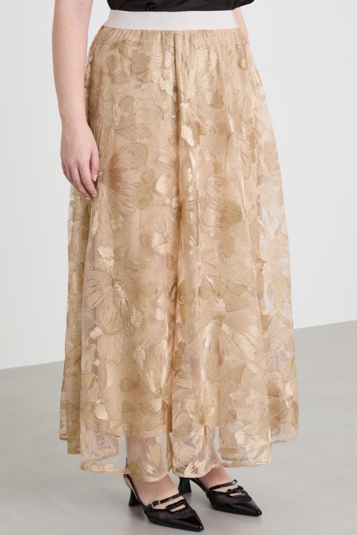 Gonna in tulle lamè