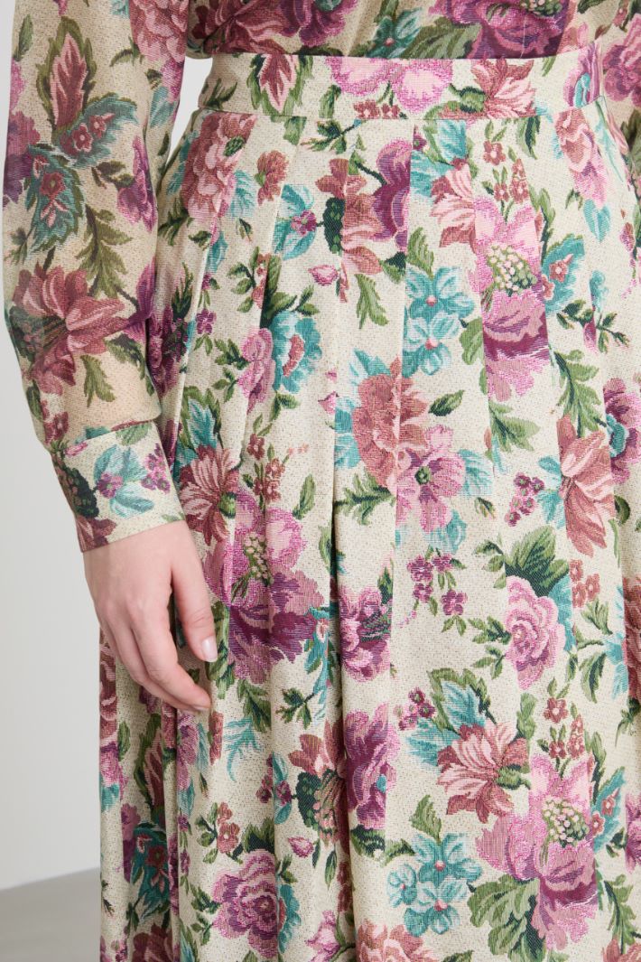 Floral cotton skirt Intrend - 4