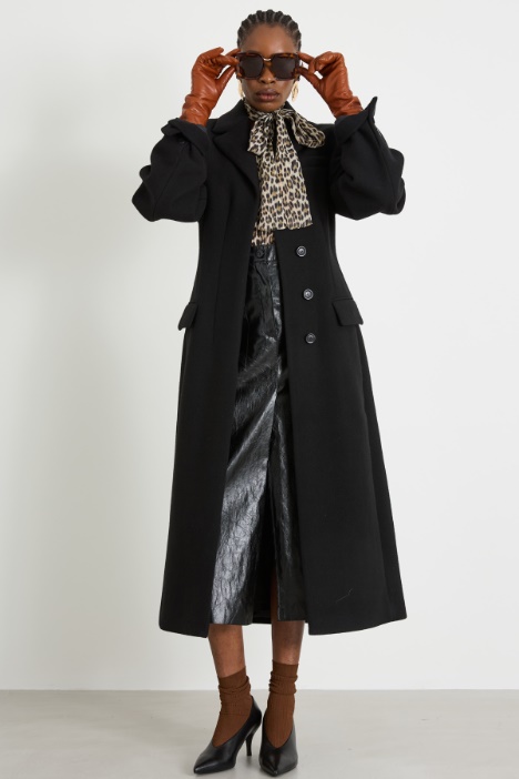 Faux-leather A-line skirt Intrend