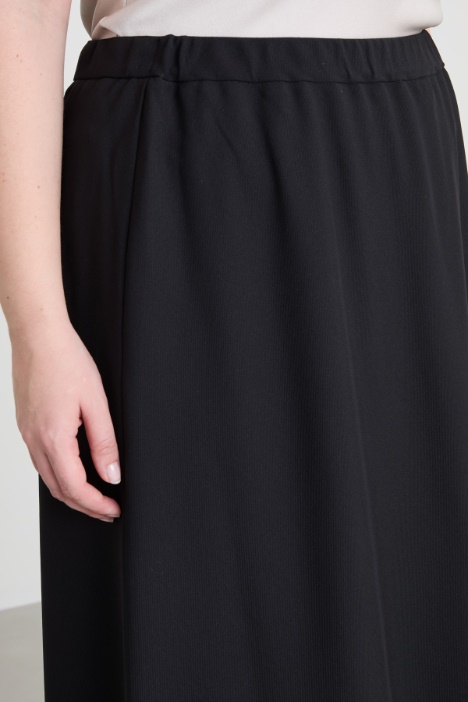 Gonna in enver satin di lana