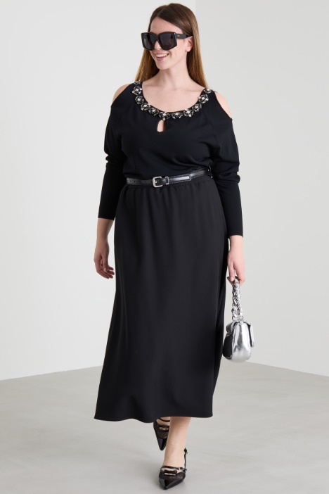 Wool satin skirt Intrend