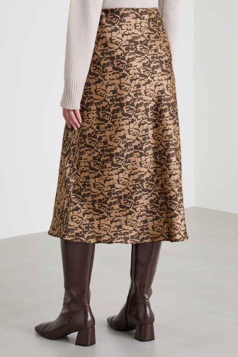 Gonna longuette a fantasia