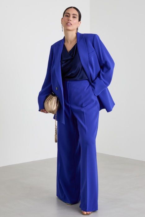 Draped satin top Intrend