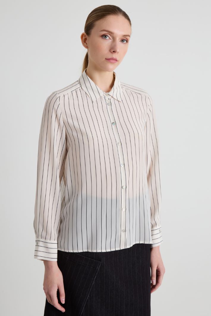 Camicia in crépe de chine Intrend