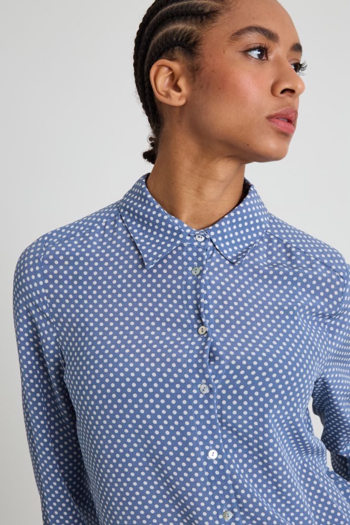 Camicia in crépe de chine Intrend - 4
