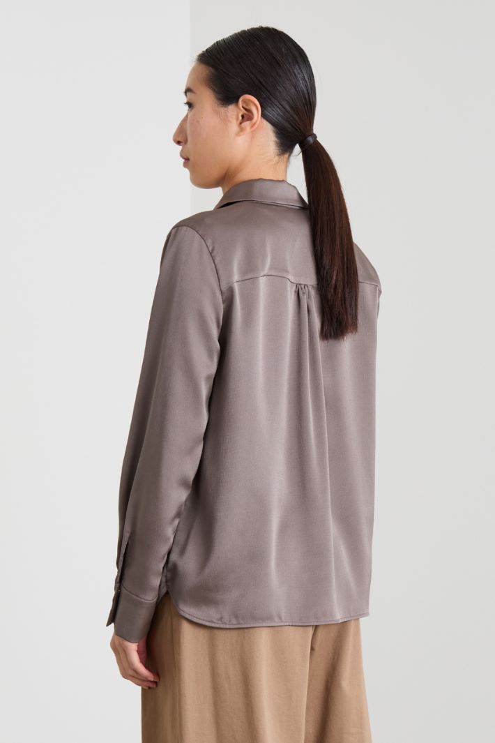 Camicia in raso martellato Intrend - 2