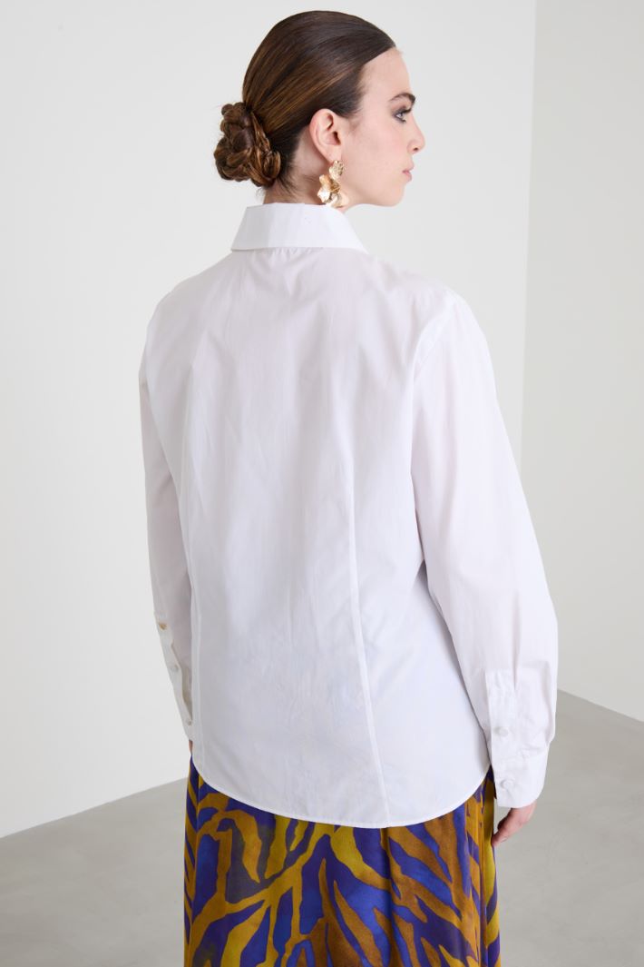 Camicia in popeline di cotone Intrend - 2