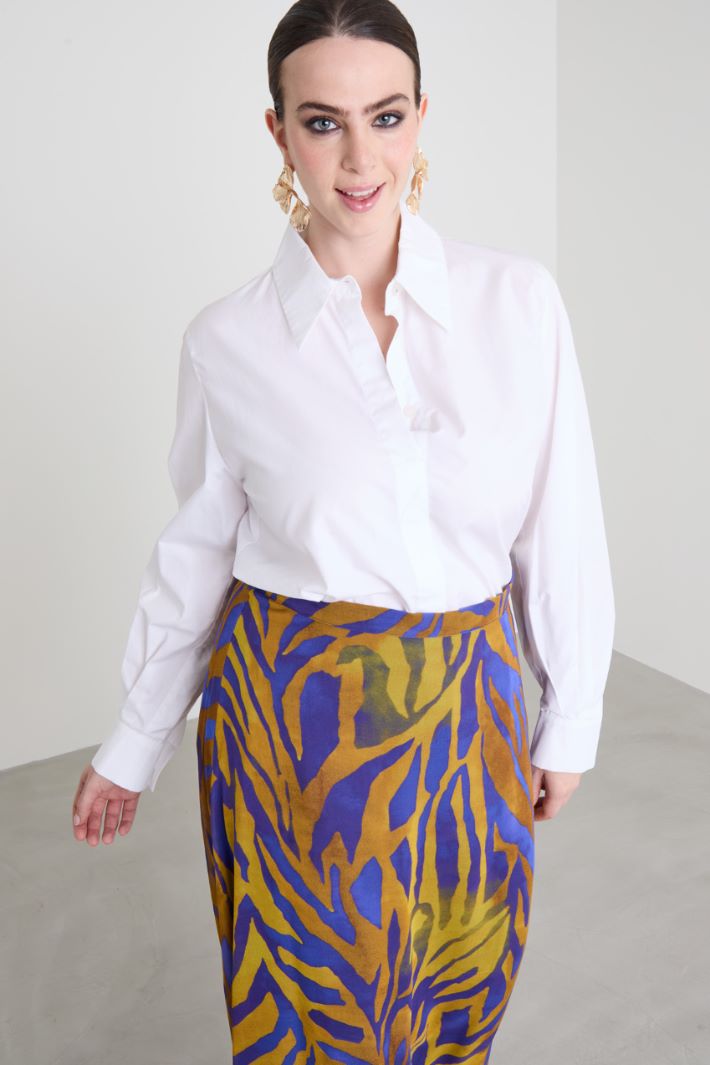 Camicia in popeline di cotone Intrend