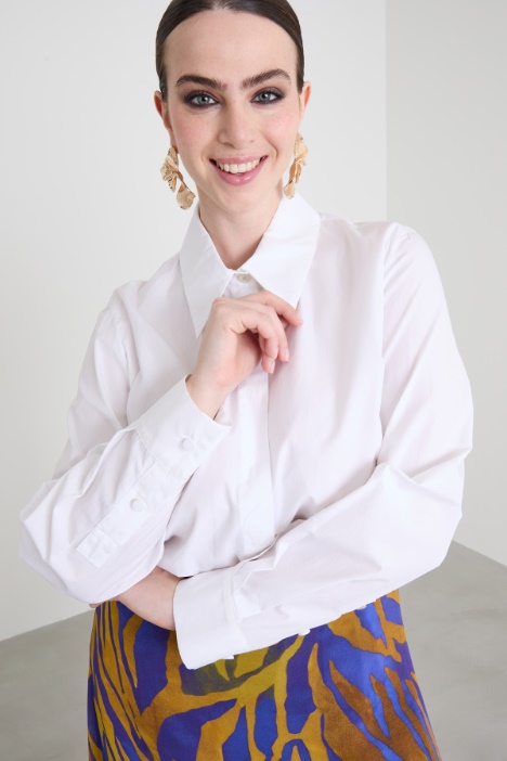 Camicia in popeline di cotone