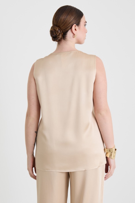 Top in enver satin lucido