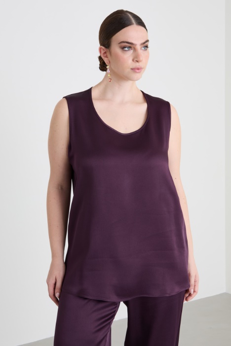 Shiny envers satin top Intrend