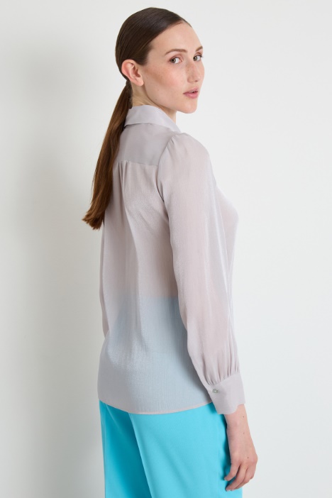 Camicia in creponne laminato