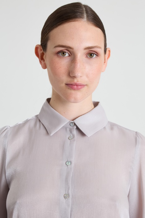 Camicia in creponne laminato