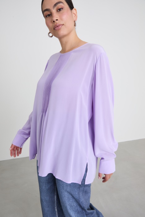 Blusa in crépe di seta Intrend