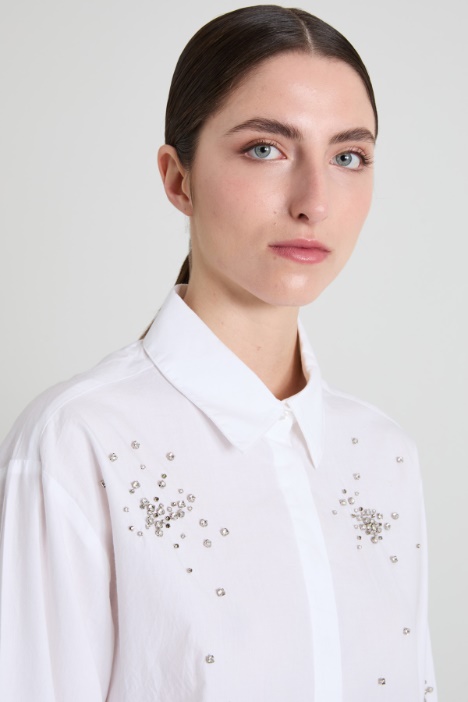 Camicia con strass