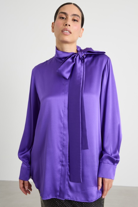Camicia in raso di seta Intrend