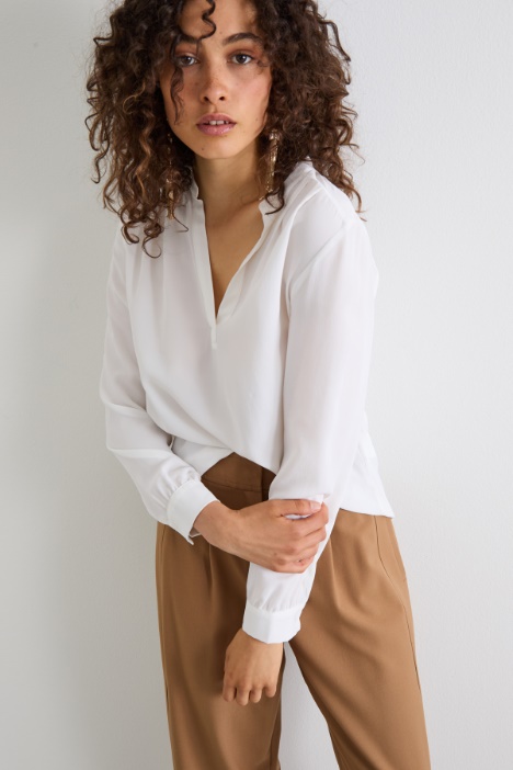 Blusa in misto seta Intrend