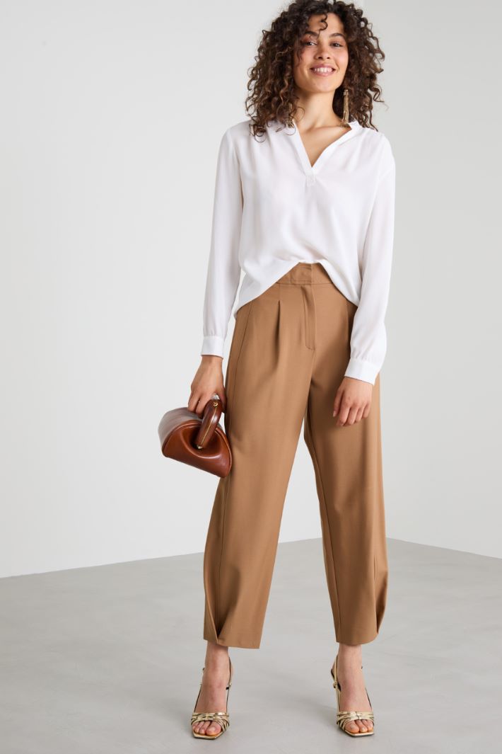 Blusa in misto seta Intrend - 3