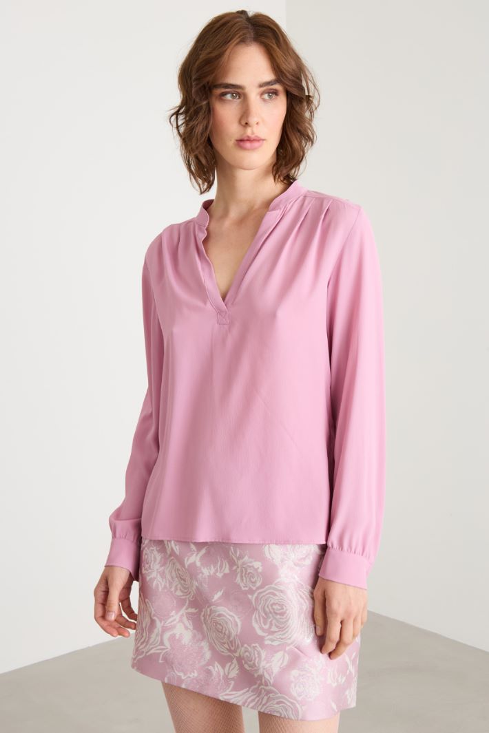 Blusa in misto seta Intrend - 2