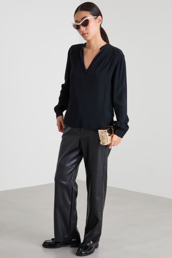 Silk-blend shirt Intrend - 3