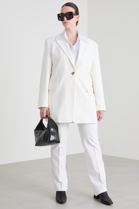 Poplin shirt with rhinestones Intrend